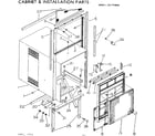 Kenmore 2537740662 cabinet & installation parts diagram
