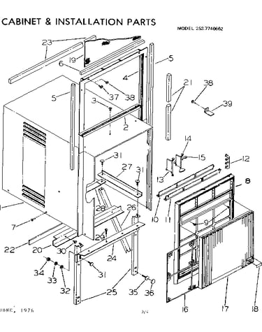 Cabinet & installation parts