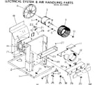 Kenmore 2537740662 electrical system & air handling parts diagram