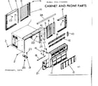 Kenmore 2537740890 cabinet & front parts diagram