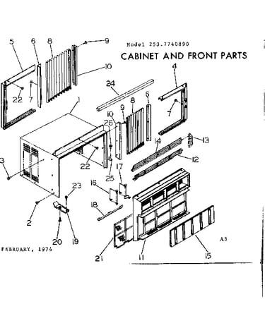 Cabinet & front parts