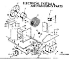 Kenmore 2537740890 electrical system & air handling parts diagram