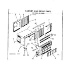 Kenmore 2537740891 cabinet and front parts diagram