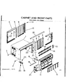 Cabinet and front parts