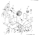 Kenmore 2537740990 electrical system & air handling parts diagram