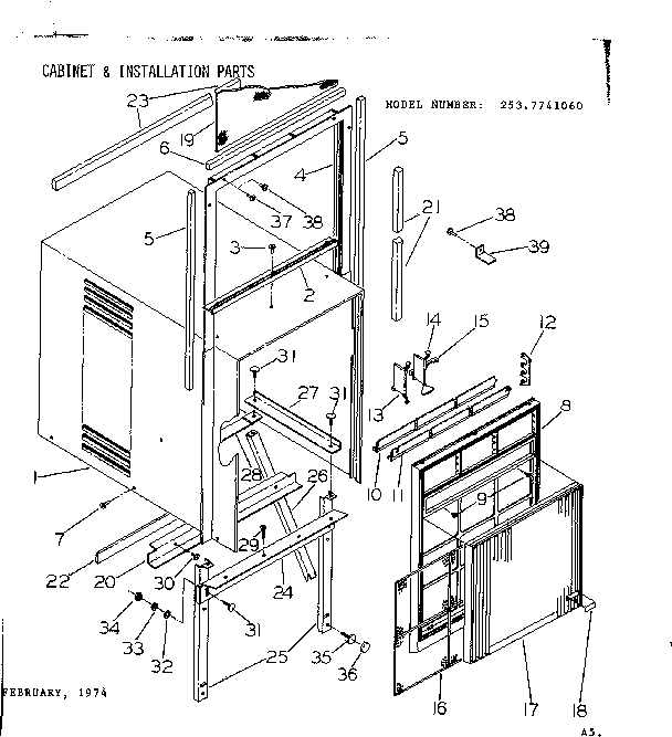 Cabinet & installation parts