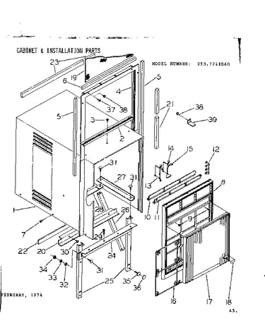 Cabinet & installation parts