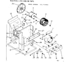 Kenmore 2537741060 electrical & air handling parts diagram