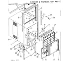 Kenmore 2537741061 cabinet and installation parts diagram