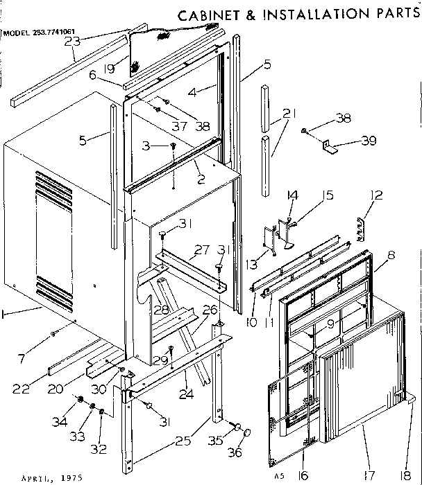 CABINET AND INSTALLATION PARTS