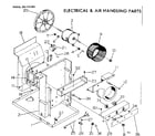 Kenmore 2537741061 electrical and air handling parts diagram