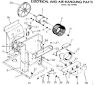 Kenmore 2537741062 electrical and air handling parts diagram