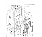 Kenmore 2537741360 cabinet & installation parts diagram