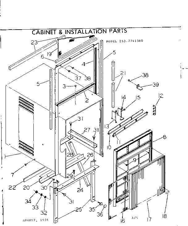 Cabinet & installation parts