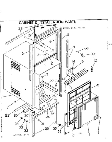 Cabinet & installation parts