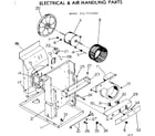 Kenmore 2537741360 electrical & air handling parts diagram
