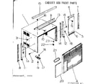 Kenmore 2537741410 cabinet and front parts diagram