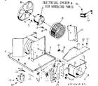 Kenmore 2537741410 electrical system & air handling parts diagram