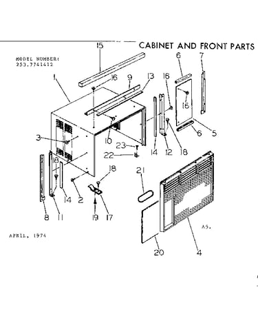 Cabinet & front parts