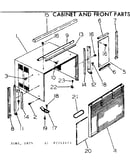 Cabinet and front parts