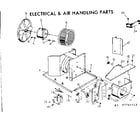 Kenmore 2537741413 electrical & air handling parts diagram