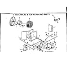 Kenmore 2537741415 electrical & air handling parts diagram