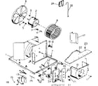 Kenmore 2537741452 electrical system and air handling parts diagram