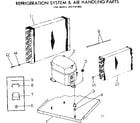 Kenmore 2537741452 refrigeration system & air handling parts diagram