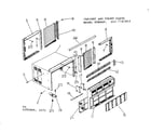 Kenmore 2537741453 cabinet and front parts diagram