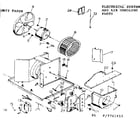 Kenmore 2537741453 electrical system & air handling parts diagram
