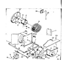 Kenmore 2537741454 electrical system & air handling parts diagram