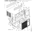 Kenmore 2537742410 cabinet & front parts diagram