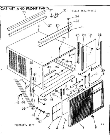 Cabinet & front parts