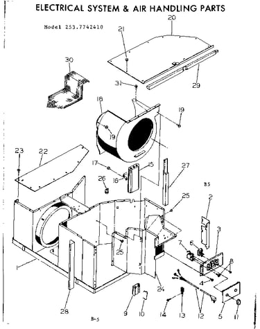 Electrical system & air handling parts