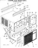 Cabinet and front parts