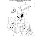 Kenmore 2537742411 electrical system & air handling parts diagram