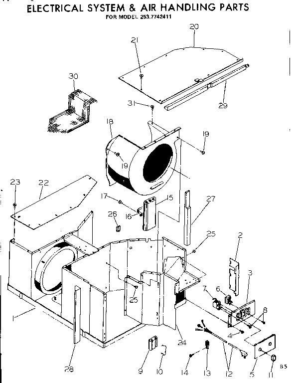 Electrical system & air handling parts