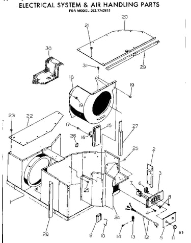 Electrical system & air handling parts