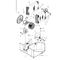 Kenmore 2537742411 refrigeration system and air handling parts diagram
