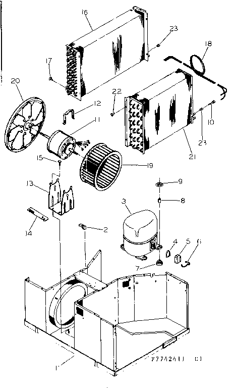 Refrigeration system and air handling parts