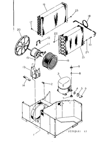 Refrigeration system and air handling parts