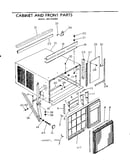 Cabinet and front parts