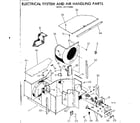 Kenmore 2537742580 electrical system and air handling parts diagram