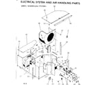Kenmore 2537742581 electrical system and air handling parts diagram