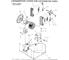 Kenmore 2537742581 refrigeration system and air handling parts diagram