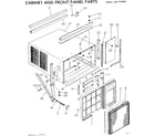 Kenmore 2537742582 cabinet and front panel parts diagram