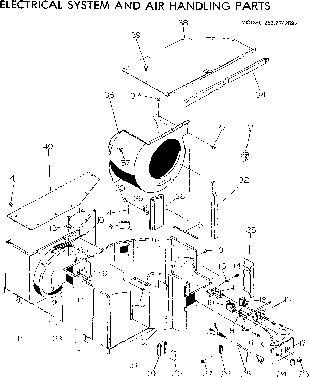 Electrical system and air handling parts