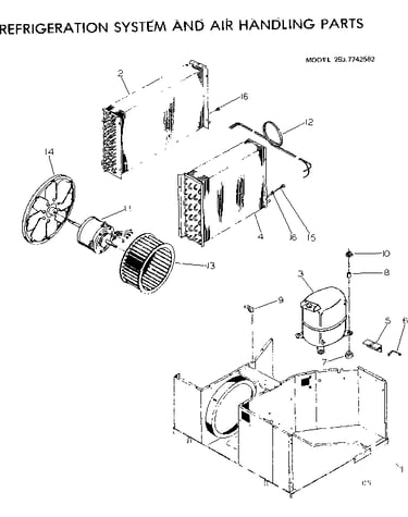 Refrigeration system and air handling parts