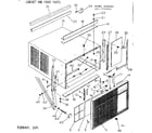 Kenmore 2537742950 cabinet & front parts diagram