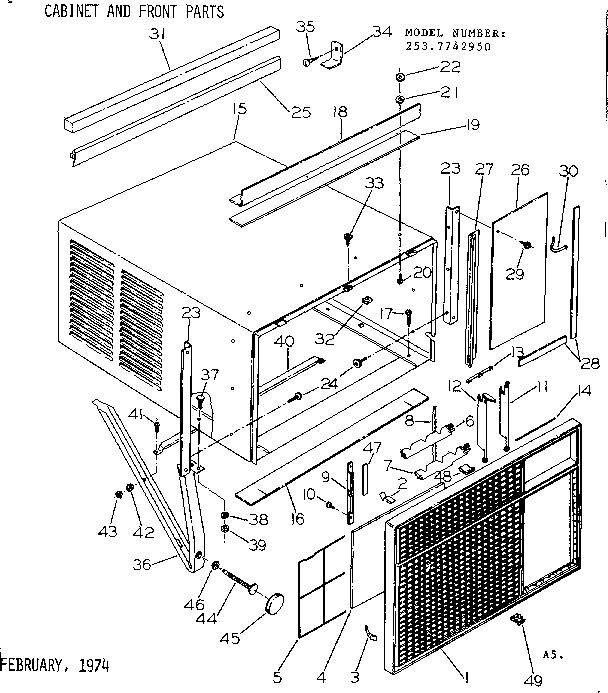 Cabinet & front parts